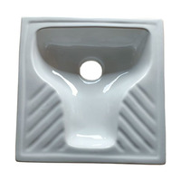 Siège de toilette en céramique, cuvette turque blanche, cuvette de toilette de qualité supérieure, siège confortable, articles sanitaires indiens pour salle de bain
