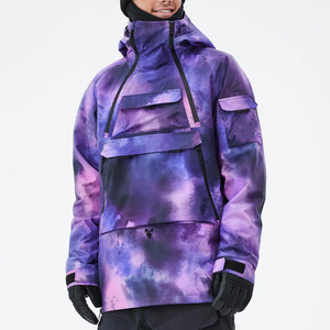 Veste de ski Anarok imperméable à l'eau et à l'air pour homme, camouflage dégradé, coupe-vent, isolée, vêtements de ski d'hiver pour adultes, option taille plus - Product Image 1
