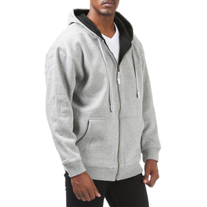Sweat à capuche thermique réversible à fermeture éclair intégrale pour homme 2025, 100% coton, coupe régulière, unisexe, streetwear d'hiver, respirant - Product Image 3