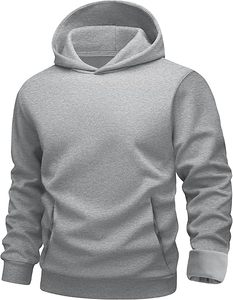 Unisex Streetwear Oversized Hoodie Heavyweight Cotton <b>Fleece</b> Vintage Washed <b>Black</b> Pullover - Product Image 1