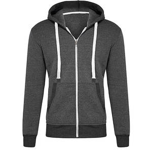 Sudadera con Capucha y Cremallera para Hombre, Estilo Urbano, Algodón Felpa, Tejido Grueso, Fabricación Directa de Fábrica, Marca Personalizada, Suministro al por Mayor - Product Image 1