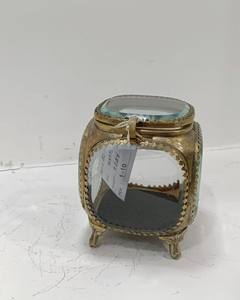 Boîte à bijoux en verre métallique élégante et durable avec transparent pour un affichage charmant d'ornements et d'accessoires précieux - Product Image 5