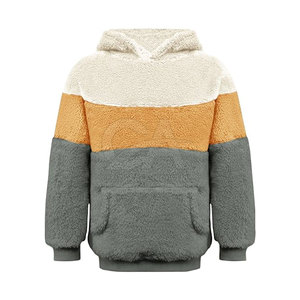 Conception de logo personnalisé OEM Sweats à capuche en molleton Sherpa en coton Sweats à capuche en molleton léger - Product Image 1