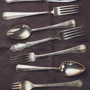 Ensemble de couverts en acier miroir poli haute brillance, design royal moderne et élégant, durable, sans BPA, pour les fêtes, la maison, les restaurants - Product Image 1