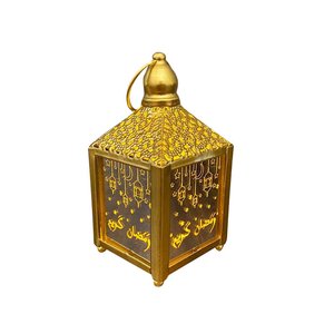 Farol Metálico de Lujo para Ramadán, Estilo Marroquí, Duradero, Decoración Festiva para el Hogar, Añade un Toque Sofisticado - Product Image 3