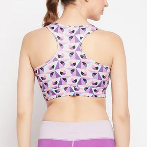 Sujetador Deportivo Estampado para Mujer, Banda Ancha, Impacto Medio, Ropa Deportiva, Sujetador para Gimnasio y Entrenamiento, Proveedor Mayorista - Product Image 4