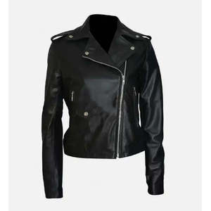 Jessica Jones Damen Wendbare Schafsleder-Bomberjacke - Schwarzes Wildleder & Satin mit Fransen, Perlen und Metallischen Akzenten - Product Image 1