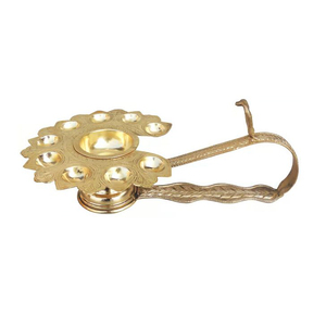 แผ่นทองเหลืองแท้9แผ่นขัดเงาอุปกรณ์เสริมสำหรับใช้ในบ้านและในวัด - Product Image 1