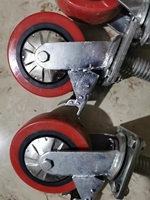 Roues pivotantes pour échafaudage 6 pouces pour vérin de base, roues portables pour échafaudage, roulettes pour échafaudage, matériaux de construction