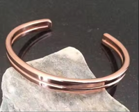 Bracelet magnétique ajustable en cuivre poli 2026 Life Tree Viking Meta, 99,99 % cuivre pur massif, fait main pour hommes et femmes