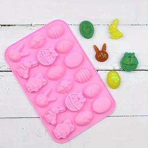 Silicone 18 Même Oeuf <span class=keywords><strong>De</strong></span> Pâques Lapin Bonbons <span class=keywords><strong>Chocolat</strong></span> Moule Cuisine À La Main <span class=keywords><strong>Maison</strong></span> Gâteau Accessoires Outil - Product Image 4