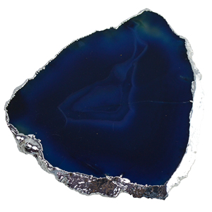 Tableware <b>Coaster</b> With Plated Finishing Design Natural Druzy <b>Agate</b> <b>Coaster</b> Multi Colored Design - Product Image 3