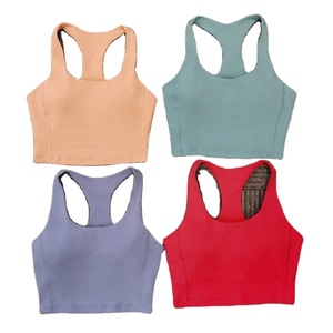 Logotipo personalizado Tops deportivos de las mujeres Sujetador deportivo personalizado Mujeres Sujetador de entrenamiento de tela suave transpirable de alto impacto Mujeres Gimnasio Sujetador deportivo - Product Image 6