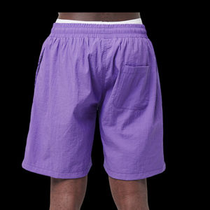 Pantalones de Surf de Spandex para hombre, pantalones cortos de playa de Color sólido con cordón, diseño de moda simple, pantalones cortos de una sola pieza para hombre - Product Image 2