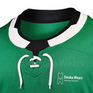 Maillots de hockey sur glace 100% polyester sublimés personnalisés Logos en sergé OEM vêtements de sport d'équipe motif vierge de haute qualité 240g - Product Image 5