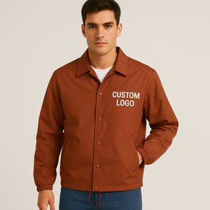 Chaqueta Deportiva Personalizada con Logotipo al por Mayor |   Ropa de Calle Unisex Resistente al Viento |   Chaqueta Deportiva Impermeable de Nailon para Equipo - Product Image 1