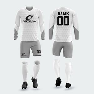 Maillot de football personnalisé à manches longues, uniforme de football pour gardien de but, tenue de football respirante, uniforme d'équipe de football, nouveau design 2026 - Product Image 1