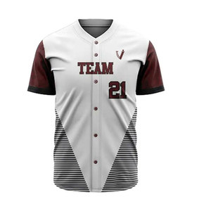 เครื่องแบบทีมเบสบอลขนาดใหญ่ระบายอากาศได้ดีสไตล์ที่ดีที่สุดออกแบบได้ตามต้องการ - Product Image 3