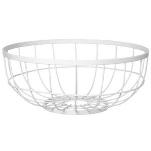 Design élégant, corbeille de rangement pour fruits, ustensiles de cuisine, corbeille à fruits de couleur blanche en fil métallique de la meilleure qualité à un prix abordable - Product Image 1