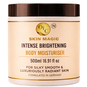 Crema Hidratante Corporal Intensamente Iluminadora 500ml con Colágeno, Hibisco y Ácido Tranexámico para una Piel Suave como la Seda - Product Image 5