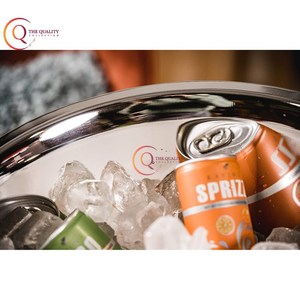 Cubo de hielo de acero inoxidable, Enfriador de champán y vino para bares y fiestas, cubo enfriador de Color plateado y soporte, suministro de gran tamaño - Product Image 5