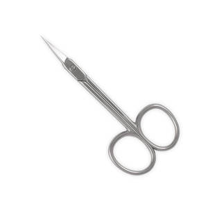 2024 Premium lame droite incurvée lame tranchante pointe cuticule ciseaux en acier inoxydable cuticule Application Logo personnalisé outil de beauté - Product Image 1