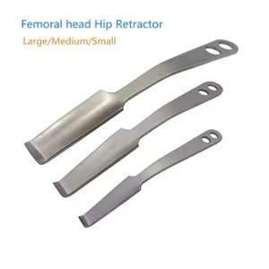 Cuillère de Hatt à lame ronde, manche en bois, instrument orthopédique pour excision de la tête et du cou de l'articulation fémorale, par Surgiright - Product Image 3