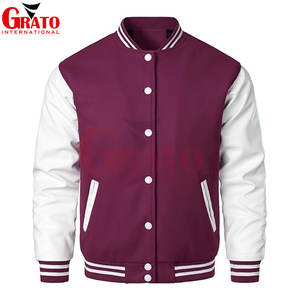 Streetwear Letterman Varsity Jacket à manches en cuir PU personnalisé pour hommes, bombardier à capuche sur support élégant et à la mode, vêtements d'hiver formels - Product Image 6