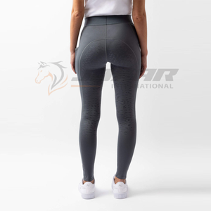 Cómodos pantalones de montar hechos a mano con tela elástica duradera, ajuste ajustado a medida, rodillas reforzadas y rendimiento ecuestre - Product Image 4