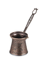 Mug de camping en acier inoxydable turc (fini cuivre antique) pliable, jetable, écologique, capacité 350 ml, style américain