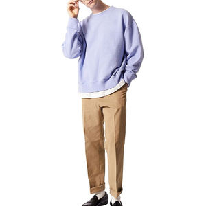 Nouvel arrivage de sweatshirts à col ras du cou unisexes 300GSM en coton et polyester mélangés sweatshirts vierges de grande taille - Product Image 1