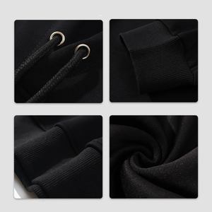 Moda 420 gramos Silver Fox Wood Hoodies 100% algodón Heavyweight Fleeced-Lined bordado Logo ODM personalizable para invierno - Product Image 3