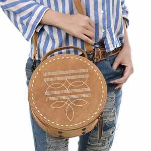 Bolso de cantimplora de cuero de ante de alta calidad, diseño de herramientas manuales, flecos, borla, cierre de cremallera, precio al por mayor para monedero occidental, otoño - Product Image 4