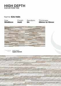Carreaux de mur extérieur en porcelaine 300x600mm, architecture moderne - Product Image 3