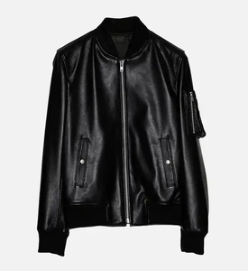 Nuevo diseño clásico para mujer, recién llegado, chaqueta de cuero para mujer, Pu chaqueta de cuero, chaqueta de cuero de vaca auténtica de calidad superior - Product Image 1