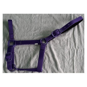Nueva llegada de cuero genuino caballo brida Durable acolchado aseo Halter Racing PVC venta al por mayor producto ecuestre - Product Image 3