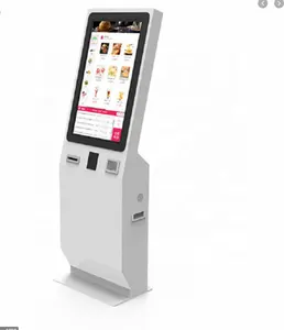 Self service food order payment kiosk with thermal printer and pos terminal with software