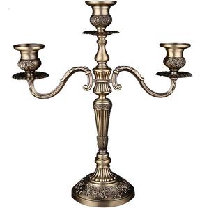 Bougeoir décoratif en métal de luxe moderne élégamment conçu pour les événements formels mariage église automne vacances et décoration intérieure - Product Image 6