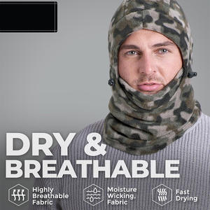 Masque cagoule avec logo personnalisé, chaud et respirant pour les sports d'hiver et la moto pour la pêche, remises sur commande en gros - Product Image 5