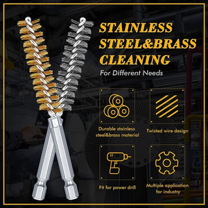 Brosse de tube en fil d'acier personnalisée ODM de haute qualité à prix économique Soies longues de différentes tailles de qualité industrielle 1 - Product Image 3