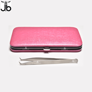 Pince à épiler d'extension de cils personnalisée de marque privée en acier inoxydable emballage personnalisé pince à cils de qualité supérieure - Product Image 1