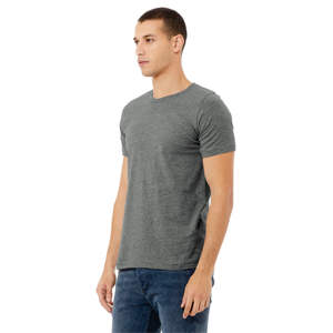 Camiseta de manga corta Unisex CVC Deep Heather: 52% Airlume peinado y algodón hilado en anillo, 48% Poly, 32 Singles, 4,2 oz - Product Image 2