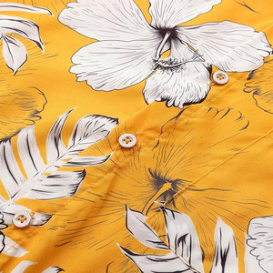 เสื้อพิมพ์ลายฮาวายลายดอกไม้ลำลองสำหรับผู้ชายเสื้อออกแบบกระดุมชายหาดลายดอกไม้ระบายอากาศกันยับสำหรับฤดูร้อน - Product Image 2