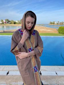 2025 nouveauté Kimonos dames bohème broderie plage longue Robe haute qualité taille libre Kimonos dames - Product Image 4