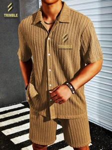 May Expo Conjunto corto personalizado de alta calidad para hombres Camisa de tendencia Pantalones cortos Conjunto de dos piezas Material de gran calidad Conjunto corto - Product Image 5