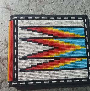 Cartera de cuero larga estilo vintage unisex superventas con microcuentas bordadas a mano fabricante directo al por mayor - Product Image 2