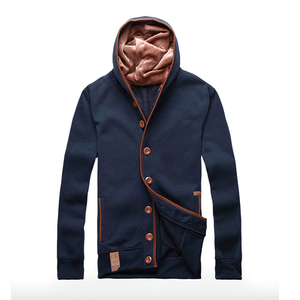 Hot Sale High Quality Fashionable Men's Autumn & Winter Hoodies & Sweatshirts Long Sleeve Button Down Men Hoodie Casual <b>jacket</b> - Product Image 5
