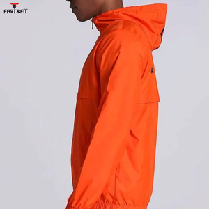 New Fashion Canvas Stand Collar Front Logo Hooded Waterproof Breathable Quick Dry Windbreaker <b>Smart</b> Casual <b>for</b> Winter - Product Image 3