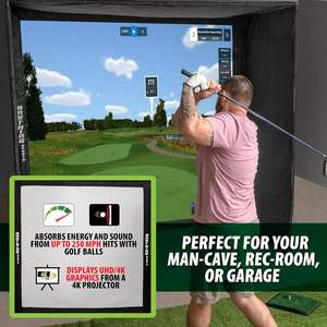 Nuevo recinto de simulador de golf con red de impacto y Todos los postes - Product Image 2