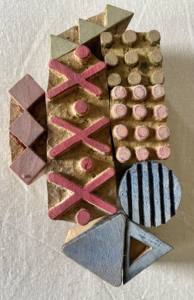 Ensemble de tampons sculptés à la main de formes variées |   Blocs de bois artisanaux pour l'impression textile moderne et la poterie - Product Image 5